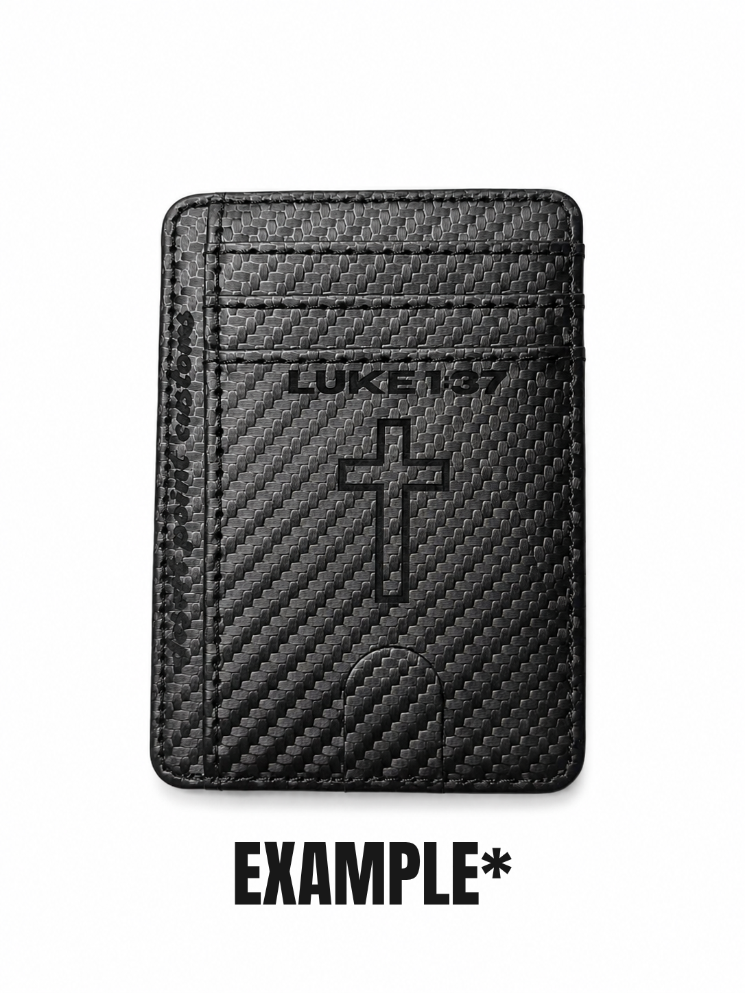 CUSTOM Bible verse slim wallet