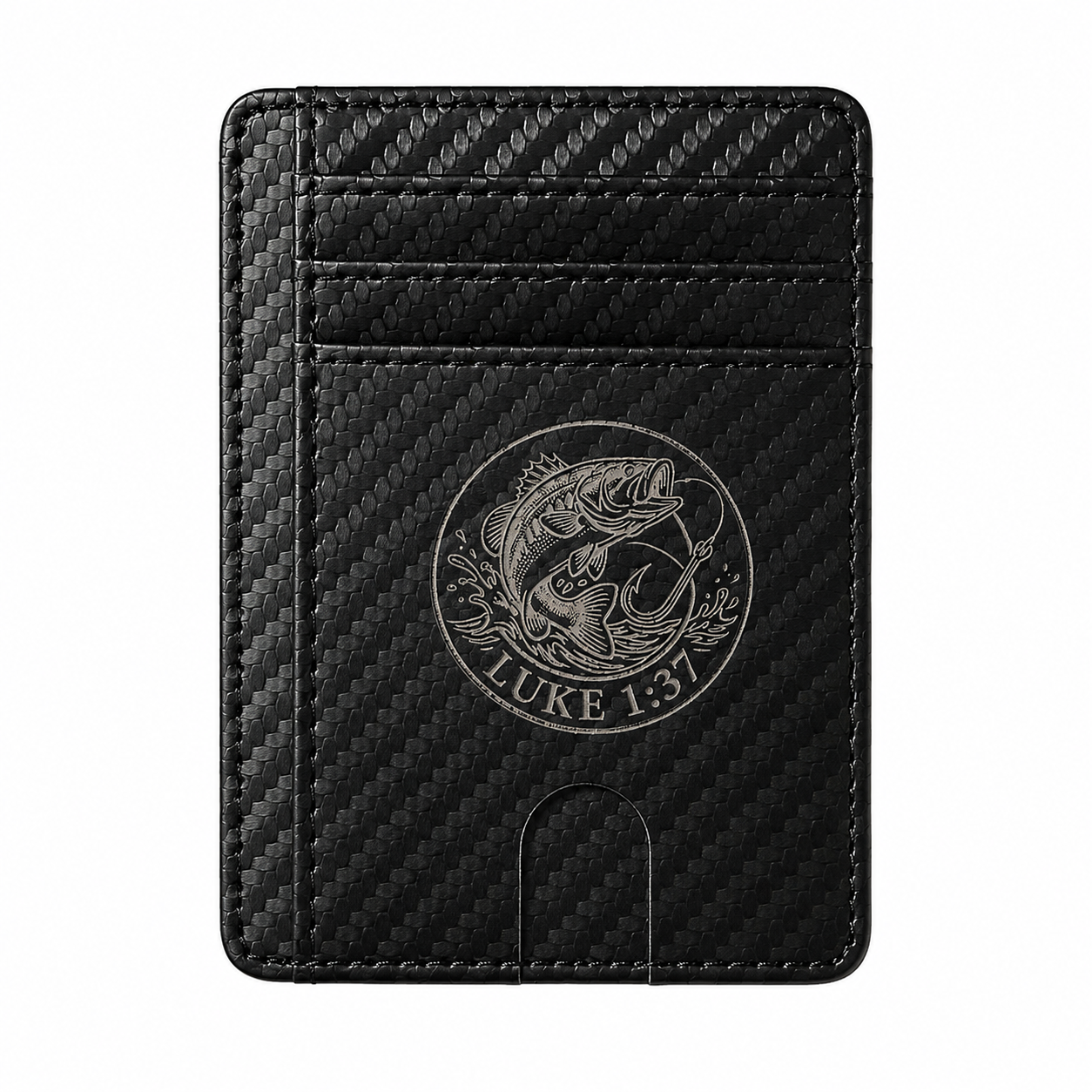 Luke 1:37 Bass slim wallet.