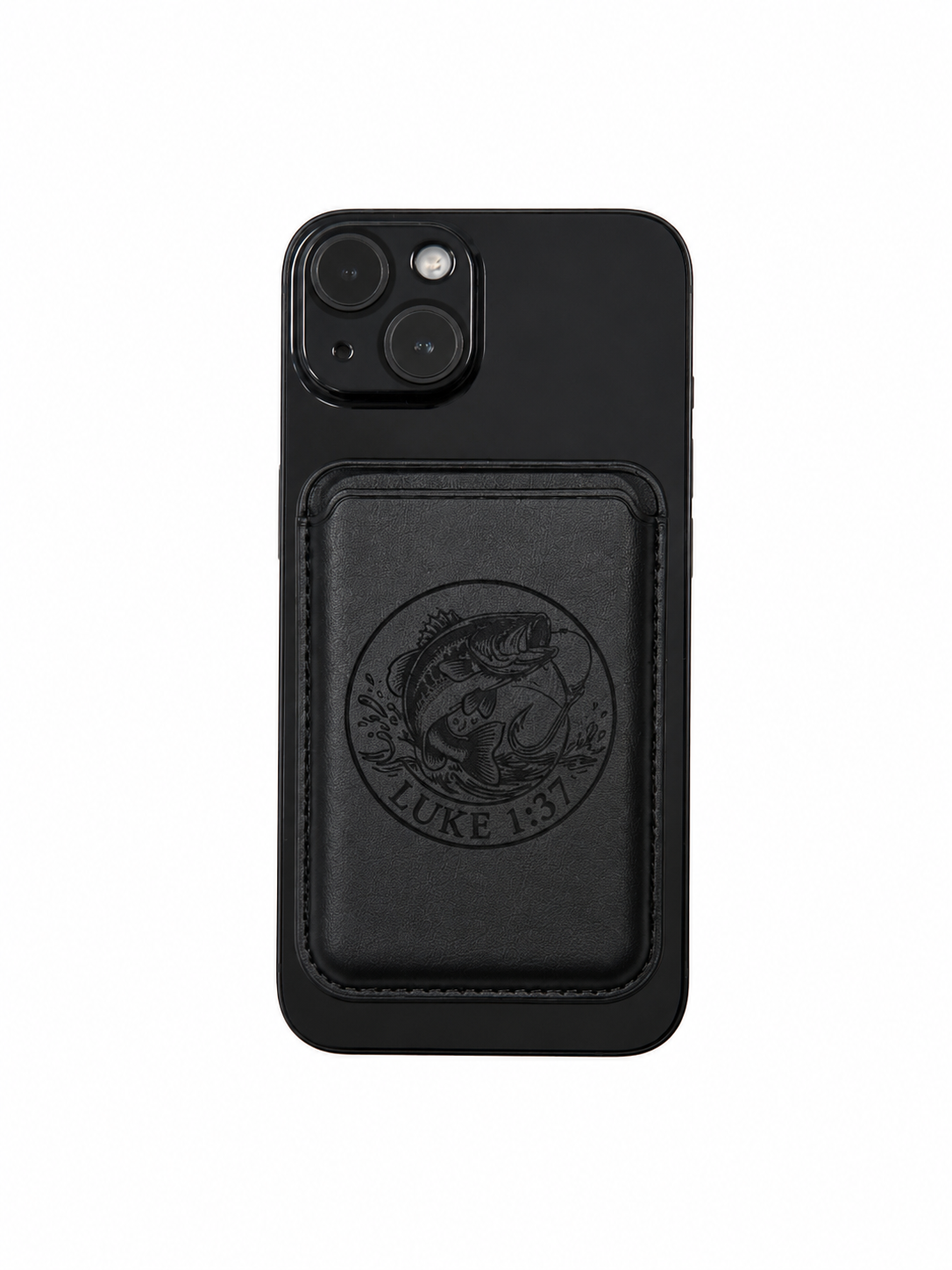 Luke 1:37 flying bass Iphone case wallet