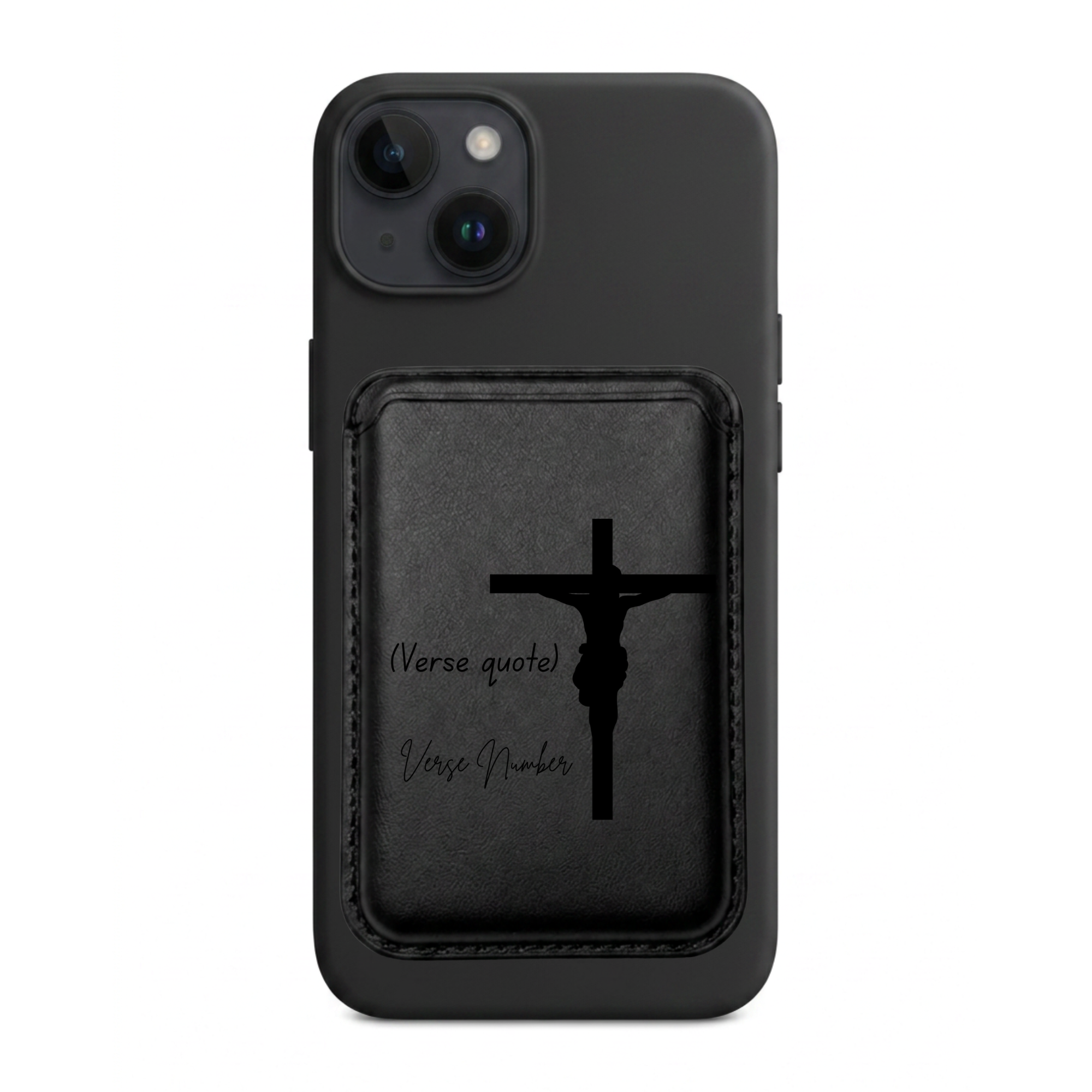 Customizable Bible verse Iphone case wallet